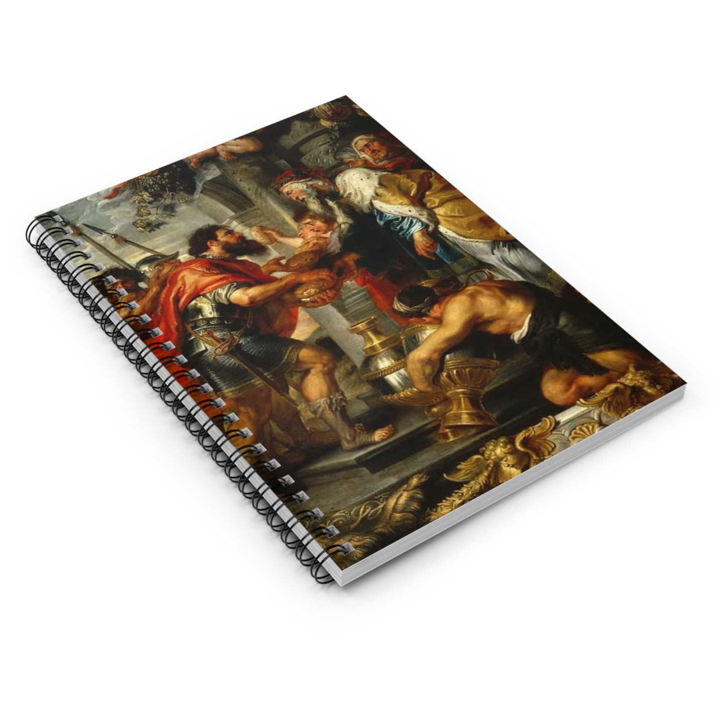 Ruled Line Notebook, Peter Paul Ruben's The Meeting of Abraham and Melchizedek Journal, Sketchbook, Writers Gift, Art Lovers, Stationery