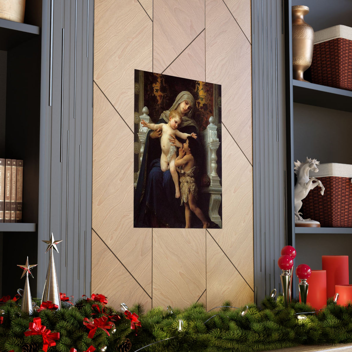 La Vierge, et  Matte Vertical Poster, Historical Art Print, French History Decor, Wall Art for Home or Office, Joan of Arc Wall Hanging,